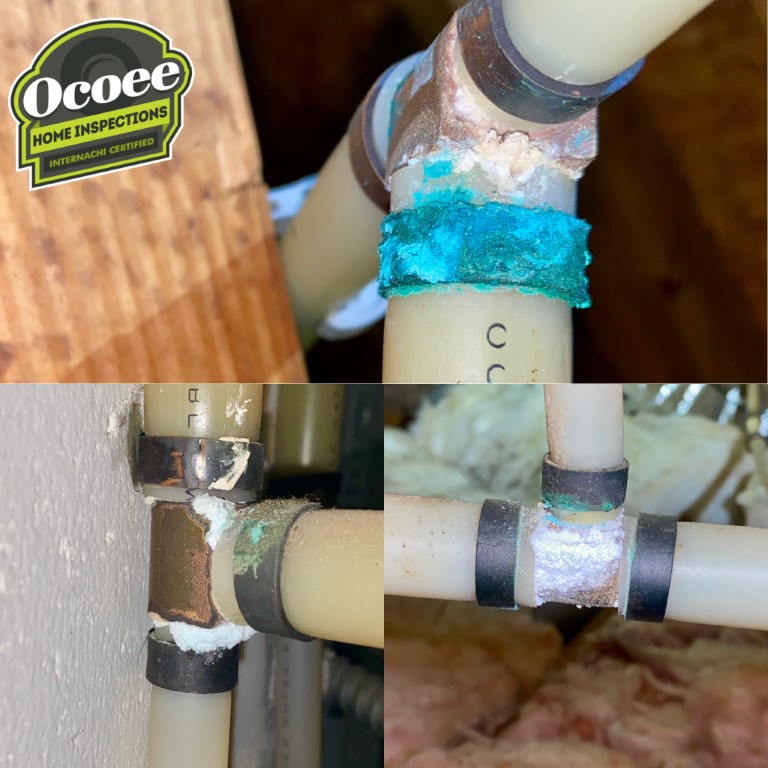 Corroded pex brass fittings