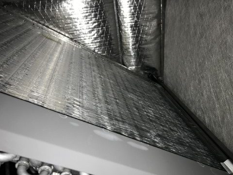 Clean evaporator coils in furnace