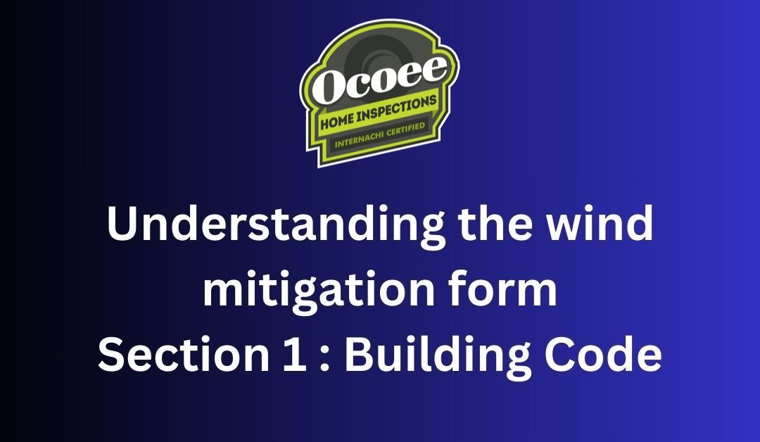 Building code section on the wind mitigation form