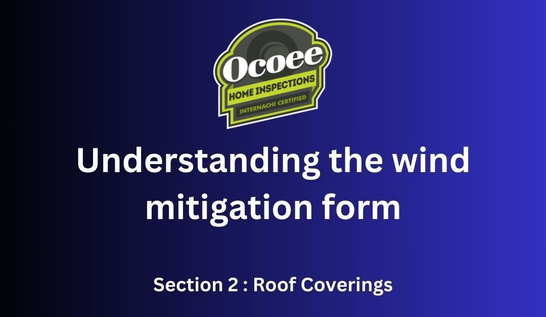 Wind Mitigation inspection roof coverings