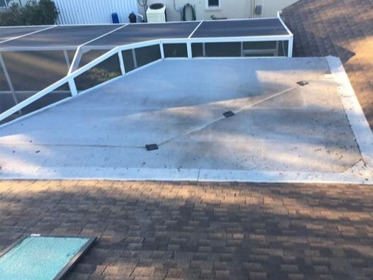 Attached patio roof wind mitgation