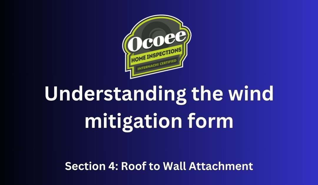 Roof to wall attachment wind mitigation form